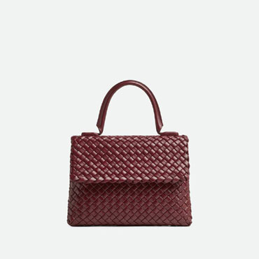 Bottega Veneta Patti Shoulder Bag in Cherry 776783 V3RG1 6413