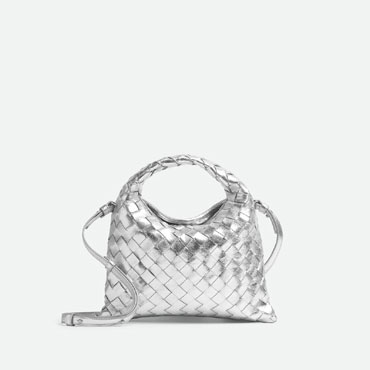 Bottega Veneta Mini Hop in Silver 804914 V4P11 8101