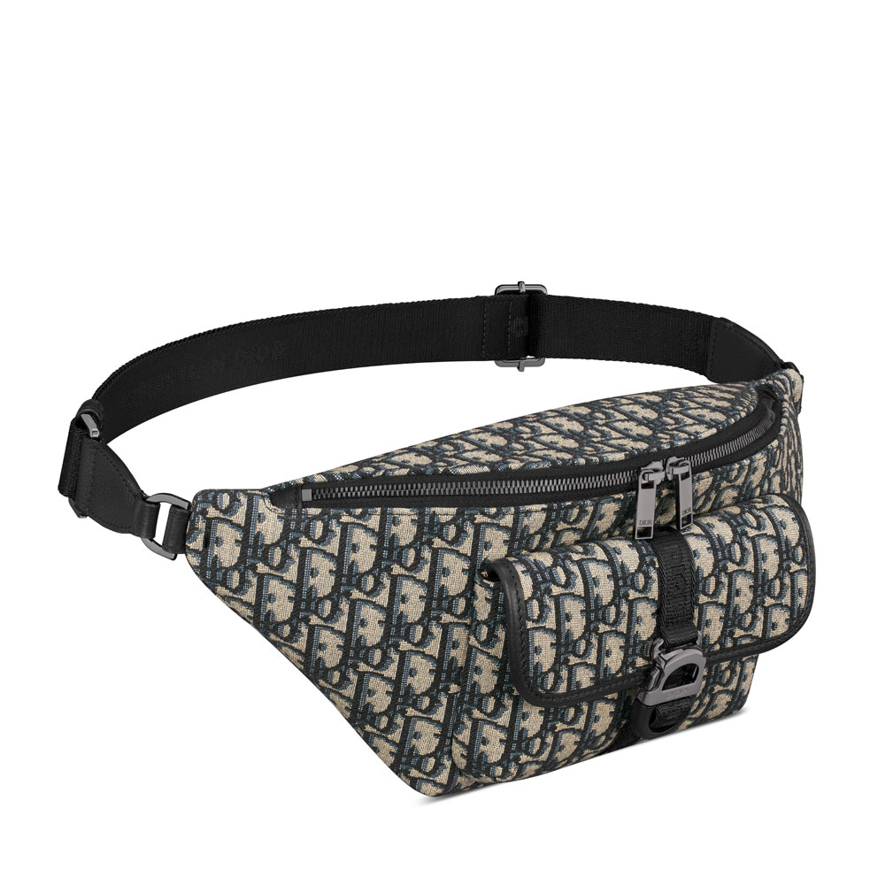 Dior 8 Belt Bag in Black Beige 1EIBO071YKY H27E: Image 2