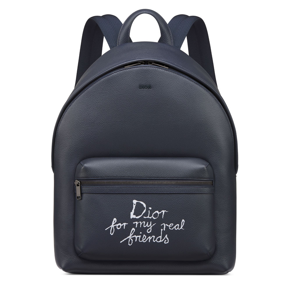 Dior and Hylton Nel Rider 2.0 Zipped Backpack Navy Blue 1ESBA199FRY H56E: Image 1