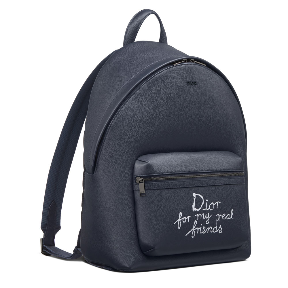 Dior and Hylton Nel Rider 2.0 Zipped Backpack Navy Blue 1ESBA199FRY H56E: Image 2