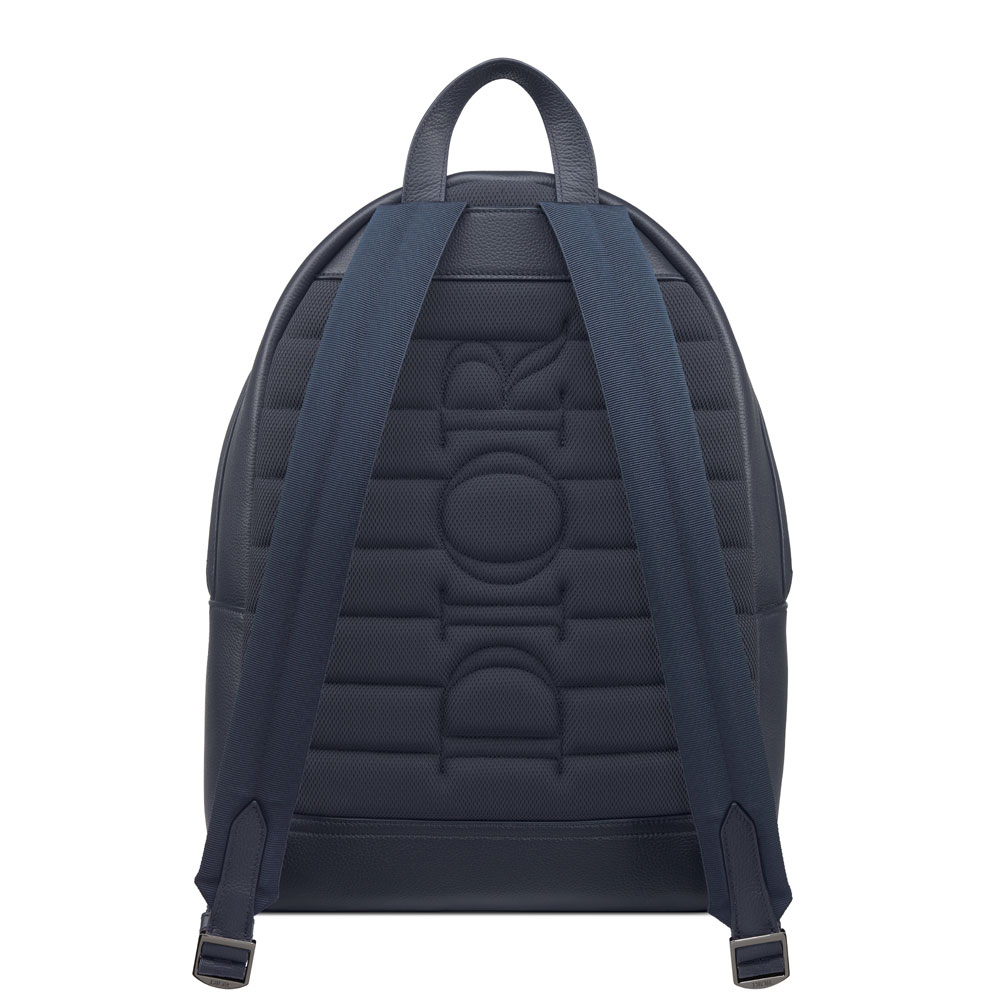 Dior and Hylton Nel Rider 2.0 Zipped Backpack Navy Blue 1ESBA199FRY H56E: Image 3