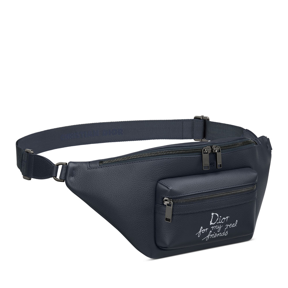 Dior and Hylton Nel Rider 2.0 Belt Bag in Navy Blue 1ESBO077FRY H56E: Image 2