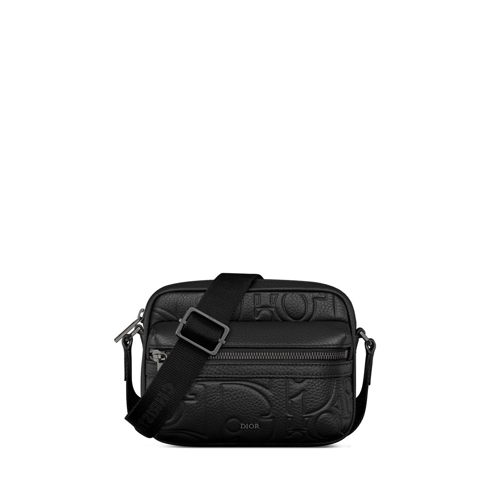 Dior Mini Rider 2.0 Zipped Messenger Bag in Black 2ESWS034LLG H00N: Image 1