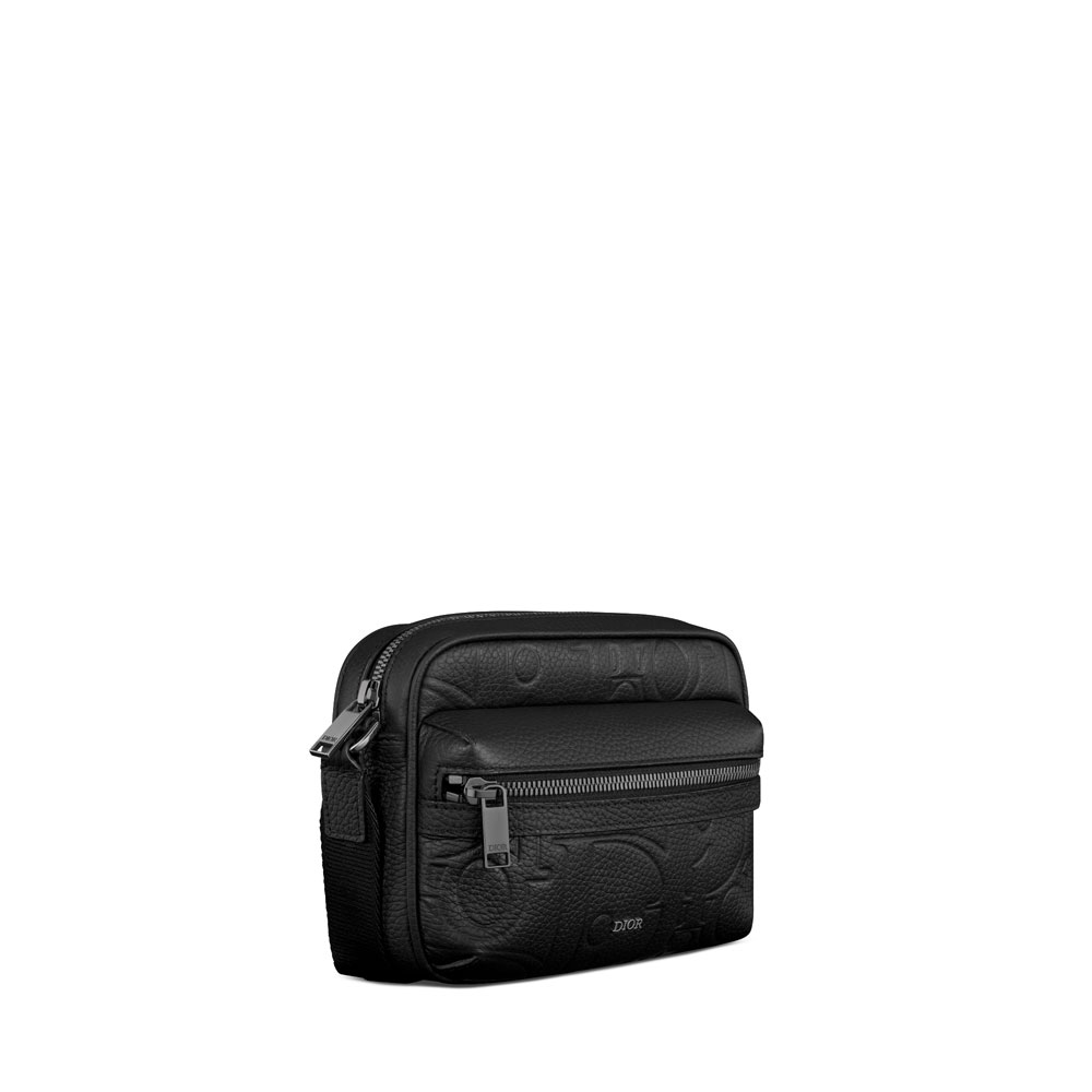 Dior Mini Rider 2.0 Zipped Messenger Bag in Black 2ESWS034LLG H00N: Image 2