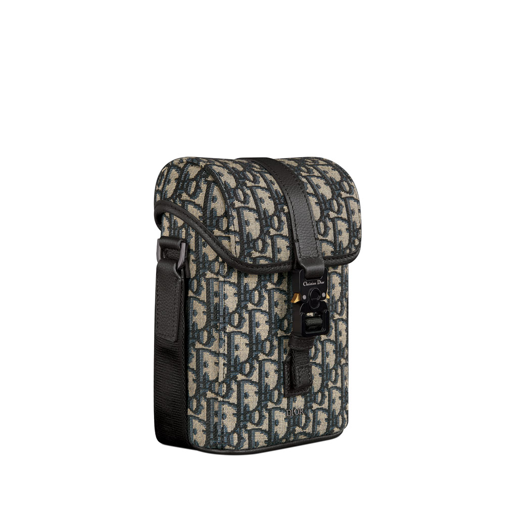 Mini Dior Hit the Road Vertical Bag in Black Beige 2HTCA544YKY H27E: Image 2
