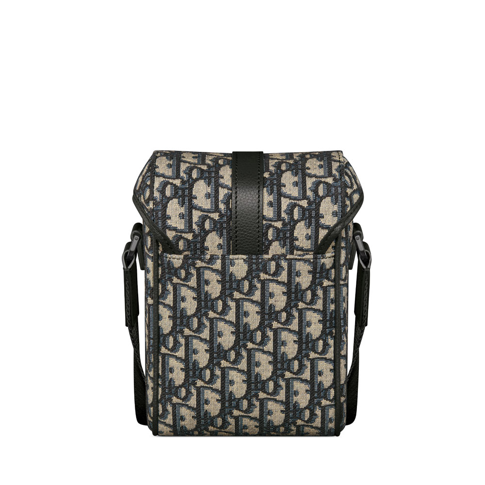 Mini Dior Hit the Road Vertical Bag in Black Beige 2HTCA544YKY H27E: Image 3