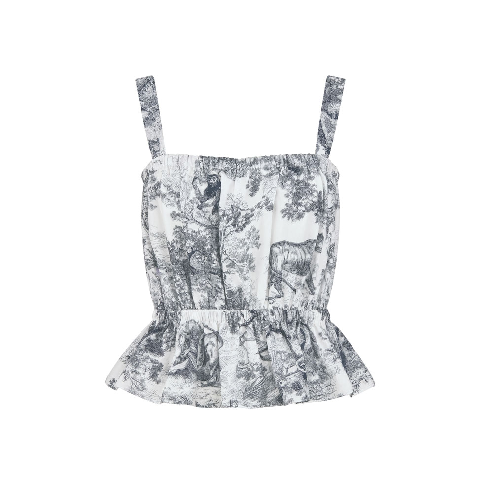 Dioriviera Top in White 541B88A3877 X0861: Image 1