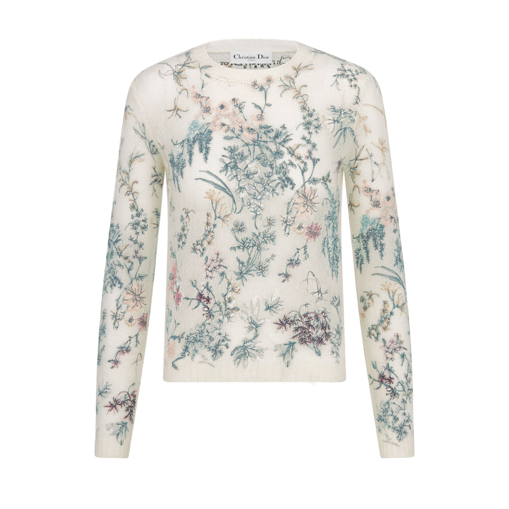 Dior Embroidered Sweater in Multicolor 544S78A4017 X0823: Image 1