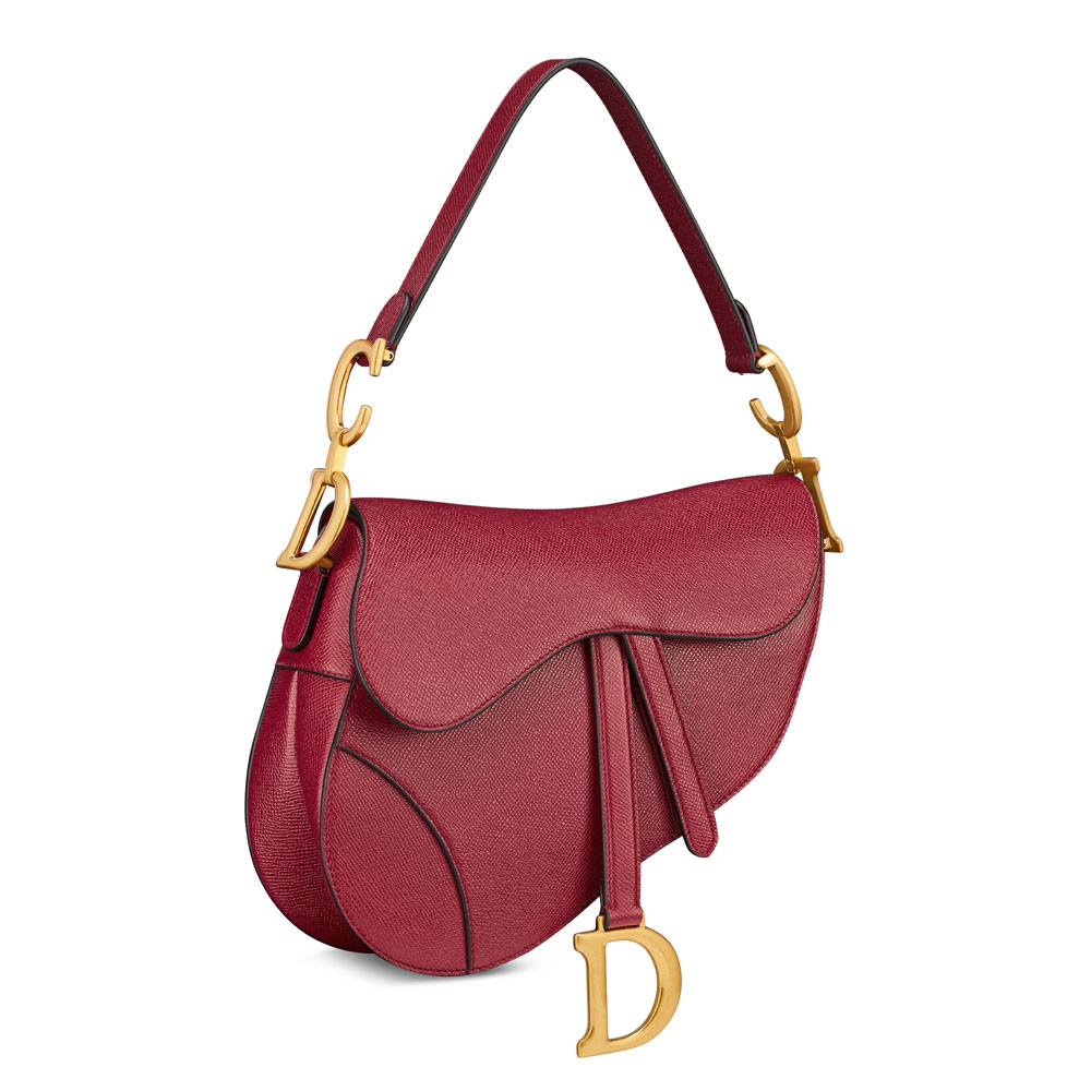 Dior Saddle Bag with Strap in Cherry Red M0455CBAA M323: Image 2