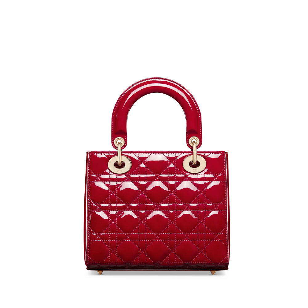 Small Lady Dior My ABCDior Bag in Cherry Red M0538OWCB M323: Image 3