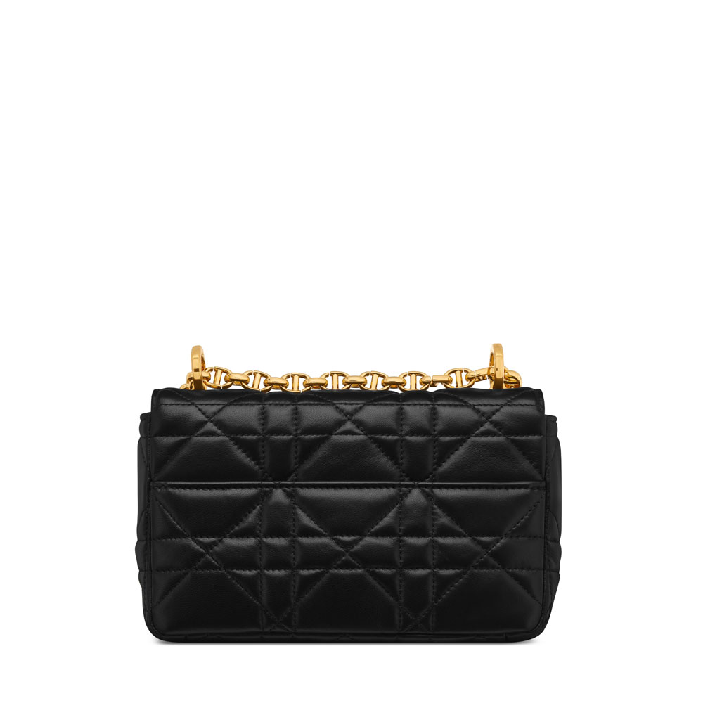 Small Soft Dior Caro Bag in Black M9252UHPA M900: Image 3