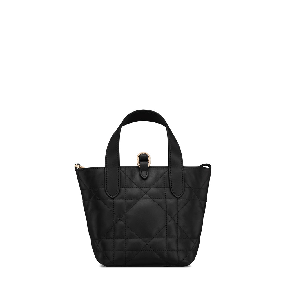 Dior Toujours Vertical Nano Tote Bag in Black S6100OSNW M900: Image 3