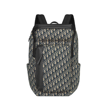Dior Rider Soft Zipped Backpack in Beige Black 1ESBA229YKS H27E