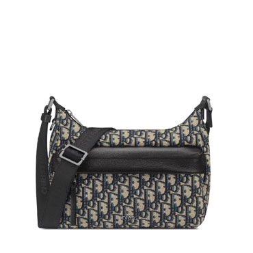Dior Small Rider Soft Hobo Bag in Beige Black 1ESPO380YKS H27E