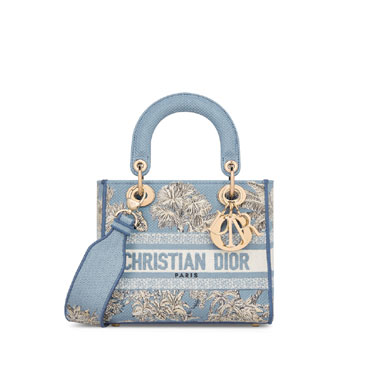 Dioriviera Small Lady D-Lite Bag in Celestial Blue M0531OEZG M65E