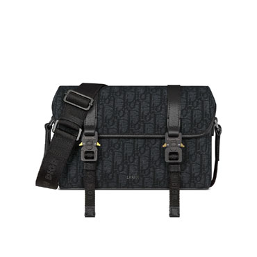 Dior Hit the Road Messenger Bag with Flap in Black 1ESPO333YKY H03E