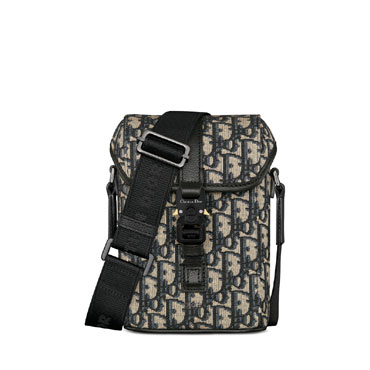 Mini Dior Hit the Road Vertical Bag in Black Beige 2HTCA544YKY H27E