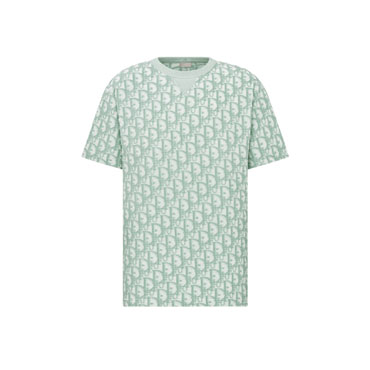 Dior Oblique T-Shirt Relaxed Fit in light green 483J646A0906 C186