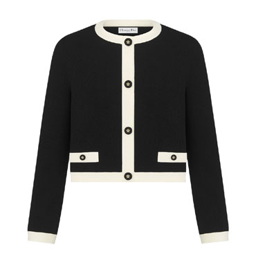 Dioriviera Cropped Jacket in Black 544V11A5005 X9000