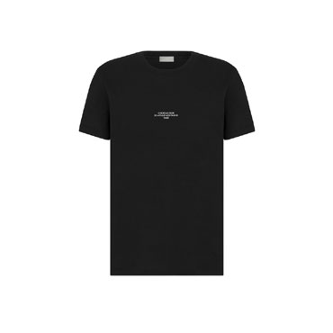 Dior Montaigne T-Shirt Regular Fit in Black 593J668D3018 C980