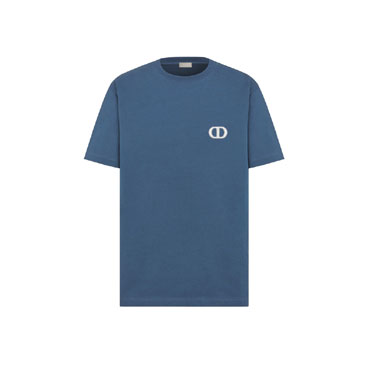 Dior CD Icon T-Shirt Relaxed Fit in Blue 943J605A0554 C570