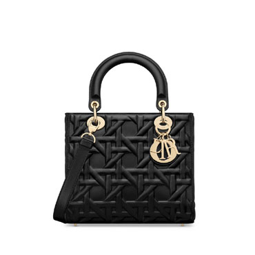 Medium Lady Dior Bag in Black M0565OBPJ M900