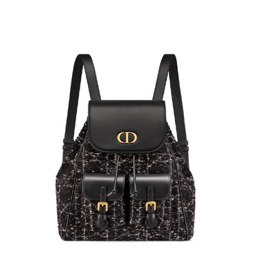 Medium Dior Caro Backpack in Black M6301UDFG M911