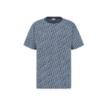 Dior Oblique T-Shirt Relaxed Fit in Blue 593M634A7018 C585
