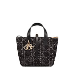 Small Dior Toujours Vertical Tote Bag in Black M2835ODFG M911
