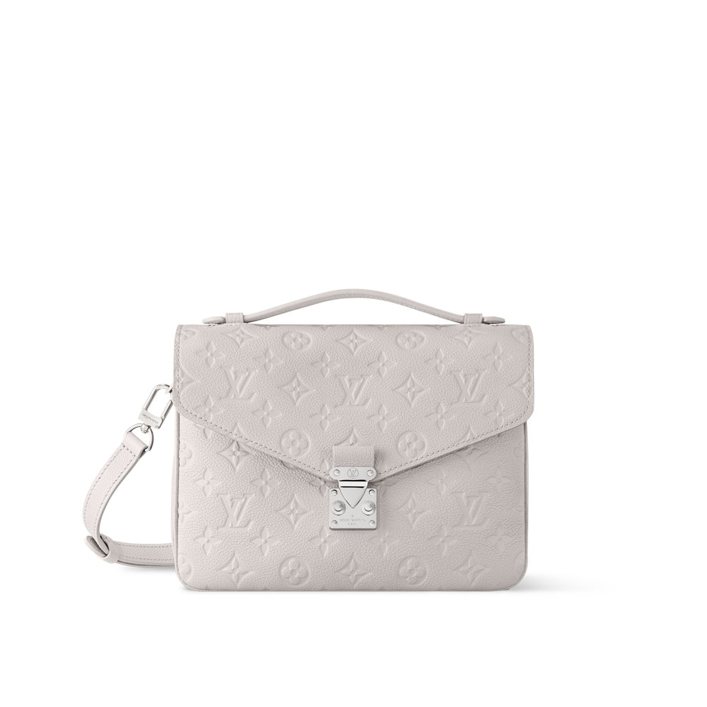 Louis Vuitton Pochette Metis Bag Monogram Empreinte Leather in Grey M13481: Image 1