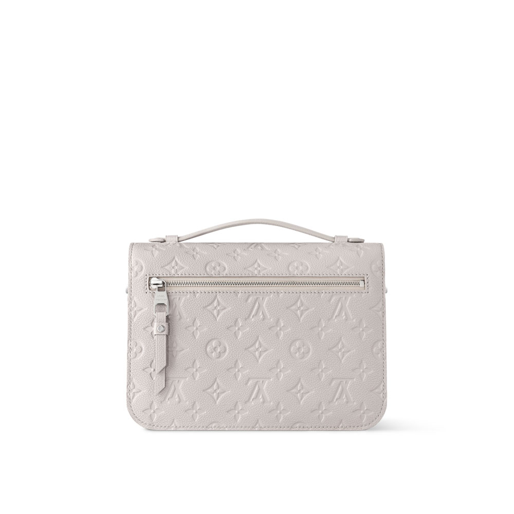 Louis Vuitton Pochette Metis Bag Monogram Empreinte Leather in Grey M13481: Image 3