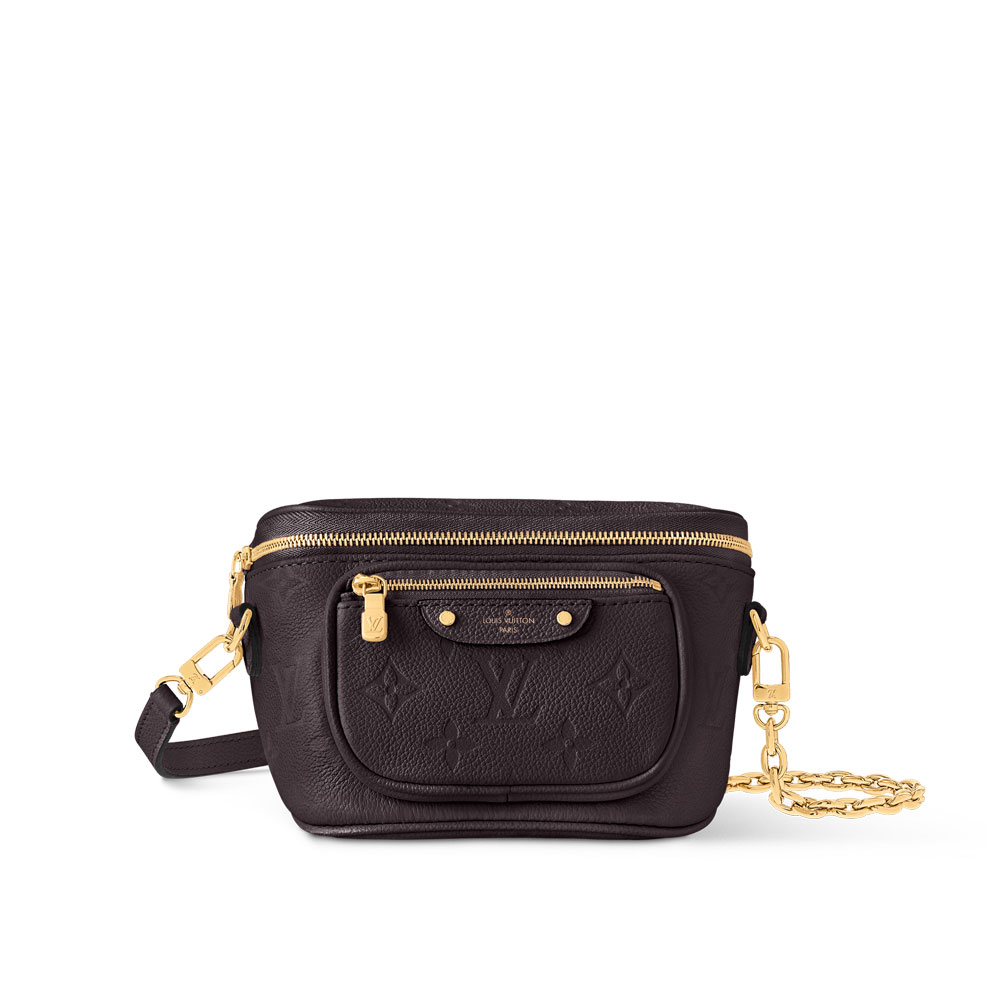Louis Vuitton Mini Bumbag Monogram Empreinte Leather in Choco M13827: Image 1