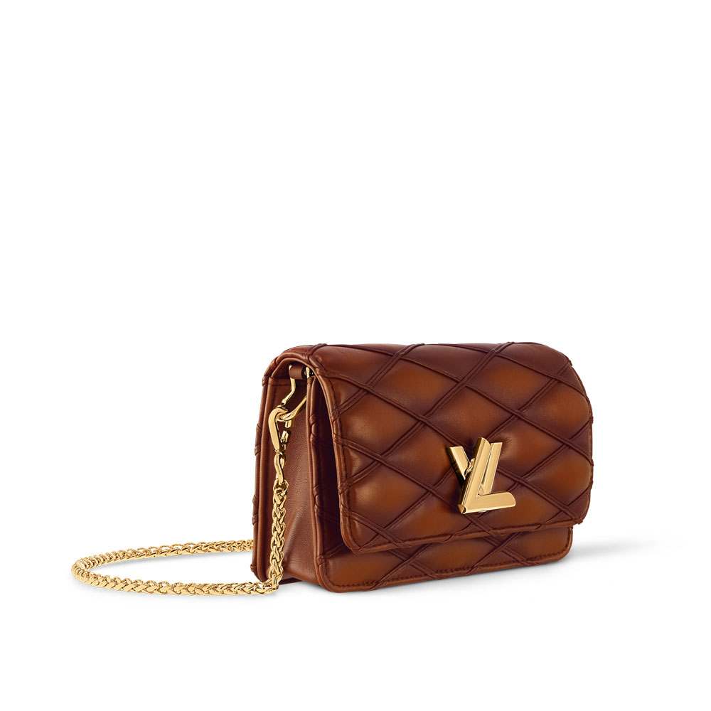 Louis Vuitton Wallet On Chain GO-14 Malletage in Brown M13841: Image 2