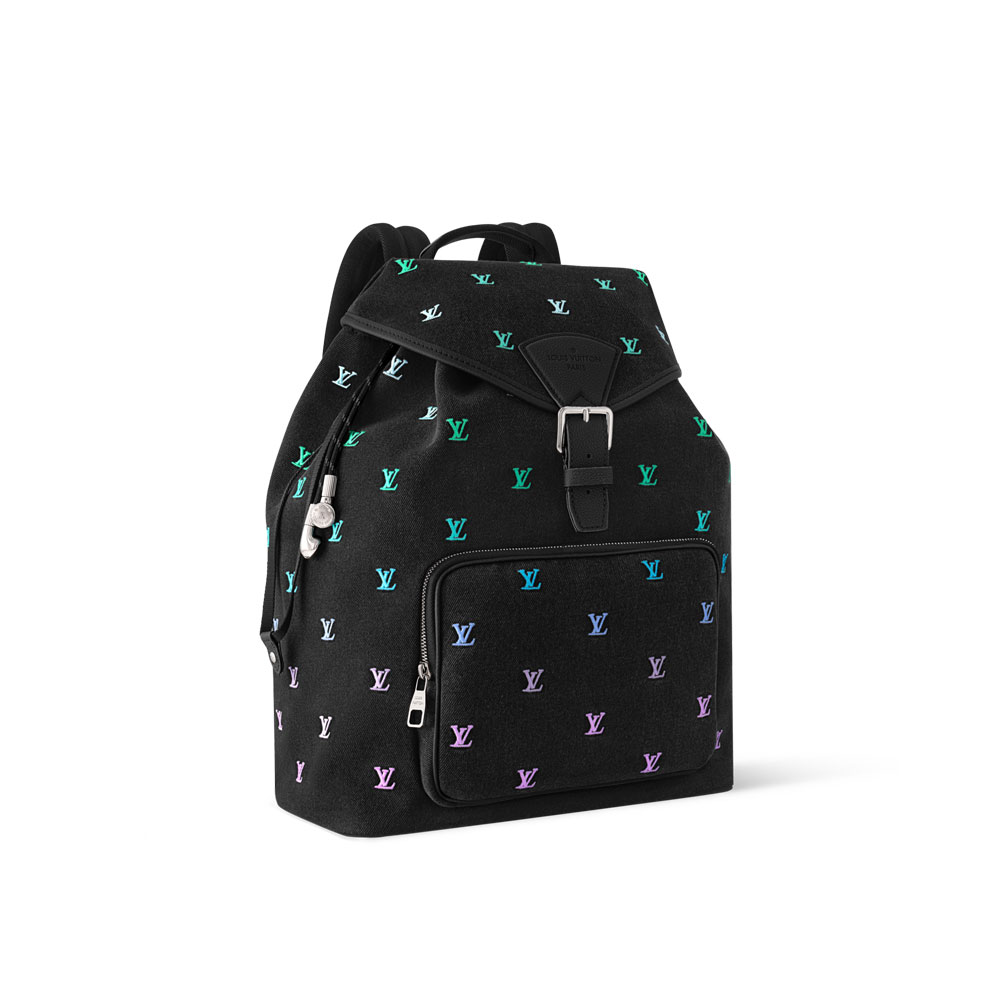 Louis Vuitton Montsouris Backpack Monogram in Black M14135: Image 2
