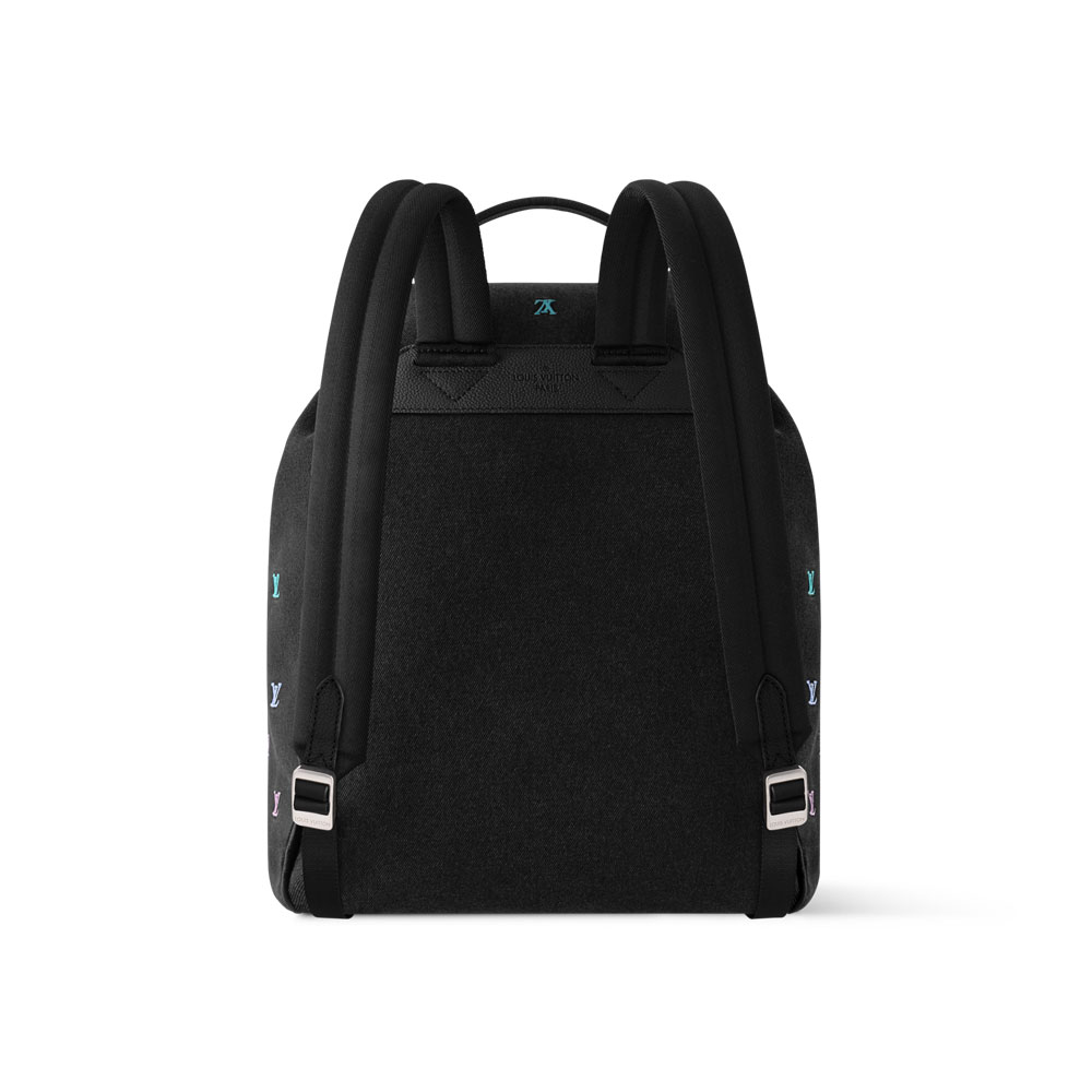 Louis Vuitton Montsouris Backpack Monogram in Black M14135: Image 3