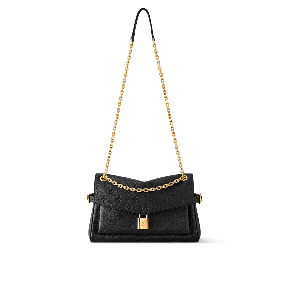 Louis Vuitton Anytime Flap Bag Monogram Empreinte Leather in Black M14604: Image 1