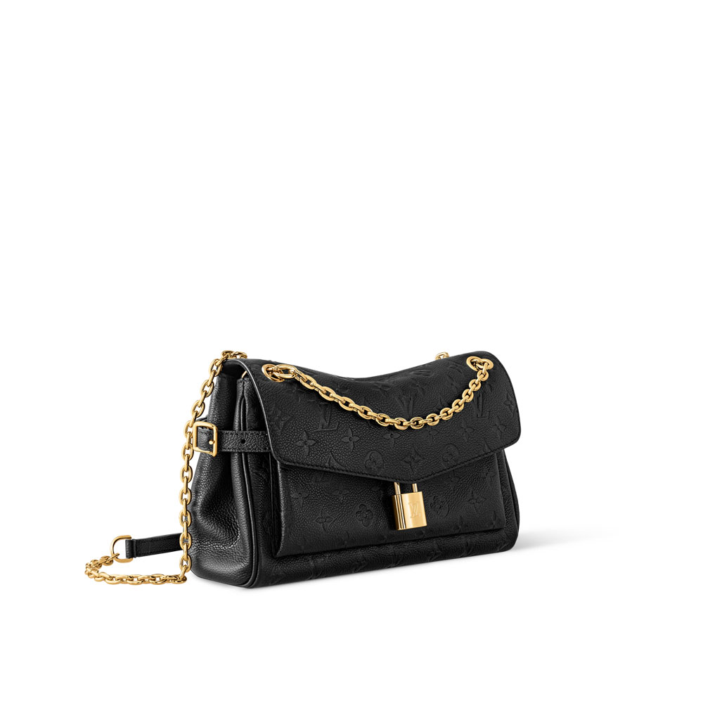 Louis Vuitton Anytime Flap Bag Monogram Empreinte Leather in Black M14604: Image 2