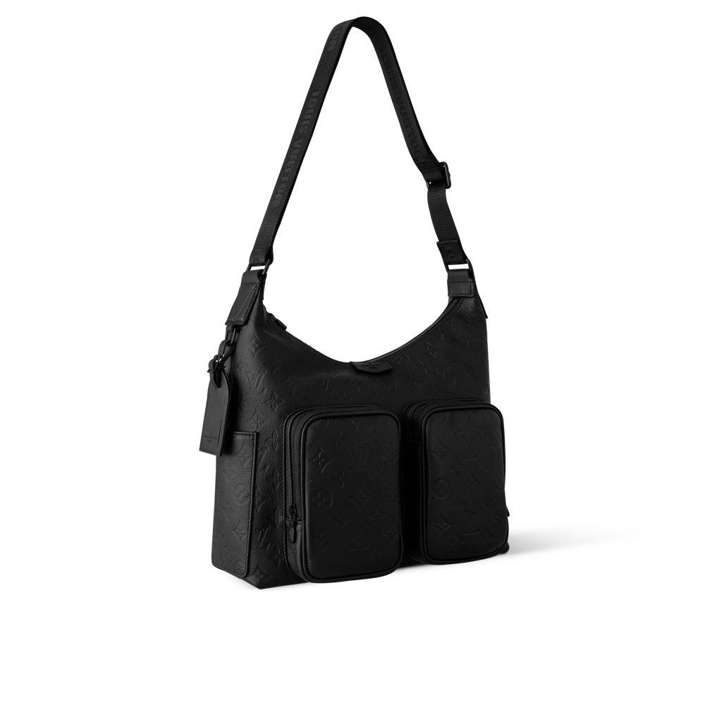 Louis Vuitton Hobo Cargo G65 in Black M14778: Image 2