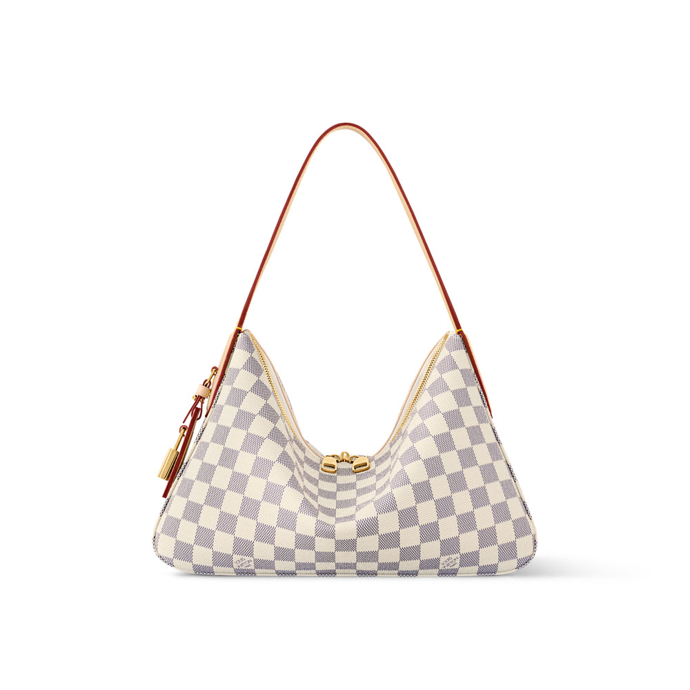 Louis Vuitton Slouchy PM Damier Azur in White N00116: Image 1