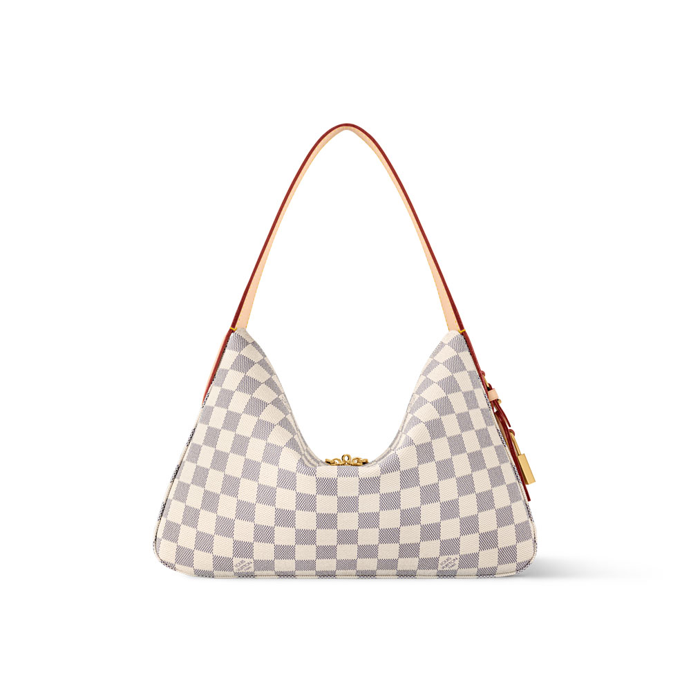 Louis Vuitton Slouchy PM Damier Azur in White N00116: Image 3