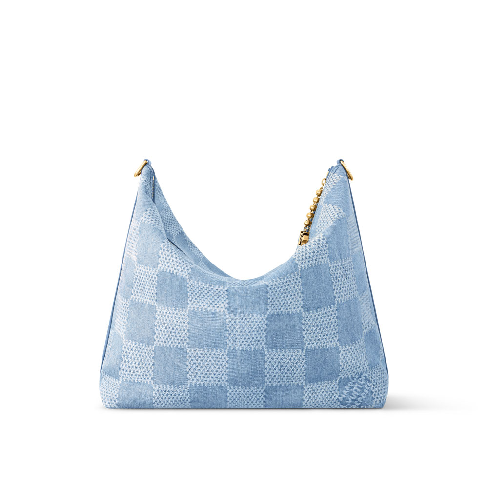 Louis Vuitton Vagabond Hobo Damier in Blue N00202: Image 3