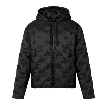 Louis Vuitton Monogram Padded Hooded Blouson in Black 1AGMG0