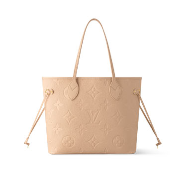 Louis Vuitton Neverfull MM Mid Size Leather Tote in cream M14319