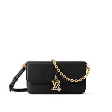 Louis Vuitton Wallet On Chain LV Bloom in Black M14564