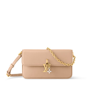 Louis Vuitton Wallet On Chain LV Bloom in Cream M14581