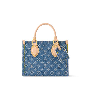 Louis Vuitton OnTheGo PM Monogram Denim in Blue M14633