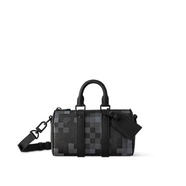 Louis Vuitton Keepall Bandouliere 25 D16 in Black M14919
