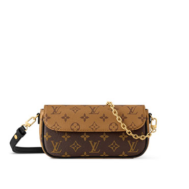 Louis Vuitton Wallet On Chain Ivy Monogram Reverse in Brown M26587