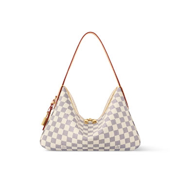 Louis Vuitton Slouchy PM Damier Azur in White N00116